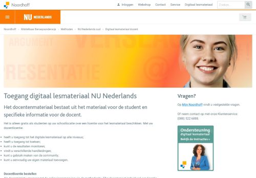 
                            7. Toegang digitaal lesmateriaal NU Nederlands - Noordhoff Uitgevers