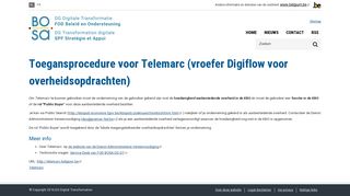 
                            3. Toegansprocedure voor Telemarc (vroefer Digiflow voor ...