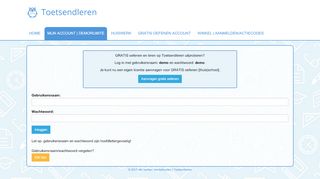 
                            1. Toetsendleren - Login