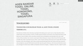 
                            5. TOGELSUMO « Agen Bandar Togel Online, Togel Hongkong, Togel ...