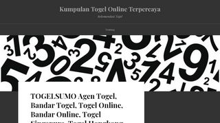 
                            7. TOGELSUMO Agen Togel, Bandar Togel, Togel ... - Rekomendasi Togel