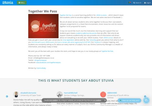 
                            9. Together We Pass - Stuvia