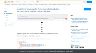 
                            9. toggle html login/register form when clicking button - Stack Overflow