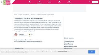
                            10. Toggolino Club nicht auf dem tablet? | NetMoms.de
