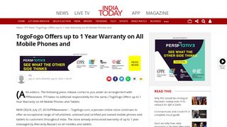 
                            3. TogoFogo Offers up to 1 Year Warranty on All Mobile Phones and ...