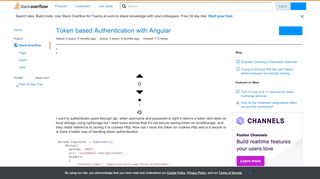 
                            10. Token based Authentication with Angular - Stack Overflow