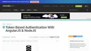 
                            8. Token-Based Authentication With AngularJS & NodeJS - Code Tuts