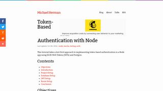 
                            10. Token-Based Authentication with Node - Michael Herman