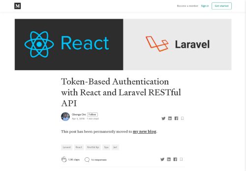 
                            1. Token-Based Authentication with React and Laravel RESTful API