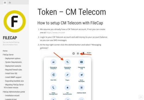 
                            8. Token – CM Telecom | FileCap