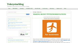 
                            7. Tokeystarblog: MAKING MONEY WITH PRIMERNATIONS