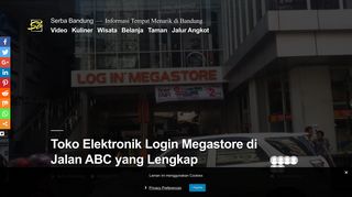 
                            8. Toko Elektronik Login Megastore di Jalan ABC yang ... - Serba Bandung