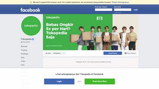 
                            7. Tokopedia | Facebook