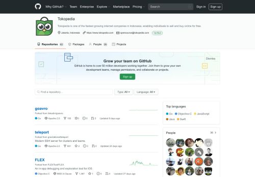 
                            8. Tokopedia · GitHub