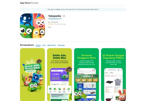 
                            13. Tokopedia - Jual Beli Online on the App Store - iTunes - Apple