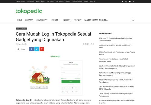 
                            2. Tokopedia Login / Cara Log In Tokopedia - Tokopedia Blog