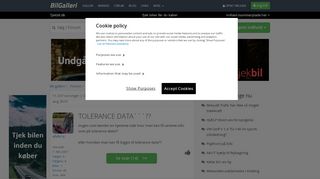 
                            1. TOLERANCE DATA```?? - Skrevet af abdul a - BilGalleri