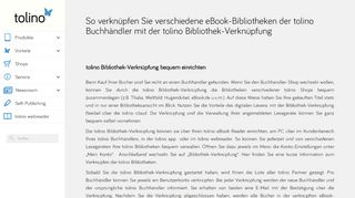 
                            6. tolino Bibliothek-Verknüpfung: bequem alle Bibliotheken der tolino ...