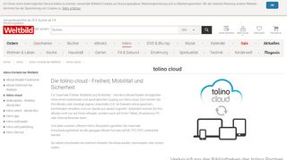 
                            12. tolino Cloud | tolino Vorteile bei Weltbild