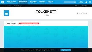 
                            6. Tolker - TOLKENETT - KarriereStart.no