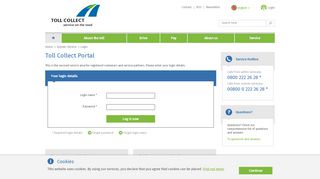 
                            5. Toll Collect Portal - Toll Collect | Login
