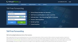 
                            2. Toll Free Forwarding - VirtualPhone.com