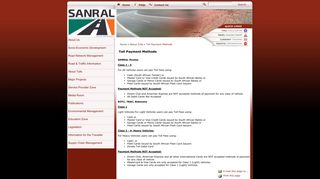 
                            10. Toll Payment Methods - SANRAL