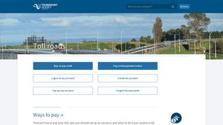 
                            2. Toll roads | NZ Transport Agency