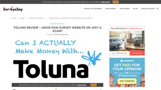 
                            11. Toluna Review - Good Paid Survey Website Or Just A Scam?