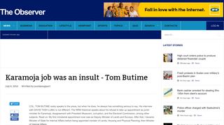 
                            5. Tom Butime - The Observer - Uganda