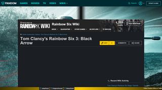 
                            13. Tom Clancy's Rainbow Six 3: Black Arrow - Rainbow Six Wiki - Fandom