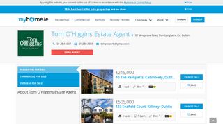 
                            12. Tom O'Higgins Estate Agent, Estate Agent in 52 Sandycove Road ...