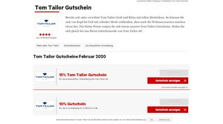 
                            9. Tom Tailor Gutscheine Februar 2019 | Jetzt 25€ + 40% Code sichern