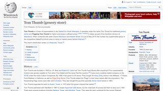 
                            6. Tom Thumb (grocery store) - Wikipedia