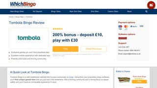 
                            9. Tombola Bingo Review | Play Unique Online Bingo Games