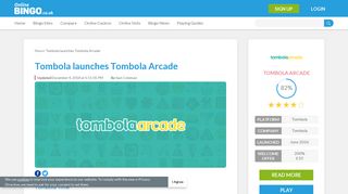 
                            12. Tombola launches Tombola Arcade | OnlineBingo.co.uk