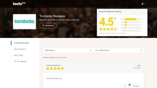 
                            5. Tombola Reviews | https://www.tombola.co.uk reviews | Feefo