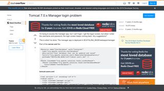 
                            1. Tomcat 7.0.x Manager login problem - Stack Overflow