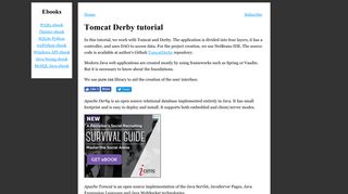 
                            12. Tomcat Derby tutorial - Java web application with Tomcat and Derby