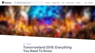 
                            12. Tomorrowland 2018: Everything You Need To Know - Festicket ...