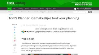 
                            6. Tom's Planner: Gemakkelijke tool voor planning - Frankwatching ...