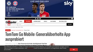
                            11. TomTom Go Mobile: Neue Navi-App im Test - COMPUTER BILD