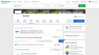 
                            5. TomTom Jobs in Amsterdam | Glassdoor