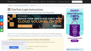 
                            10. TomTom Login: How to Access the Router Settings | RouterReset