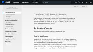 
                            12. TomTom ONE Troubleshooting - iFixit