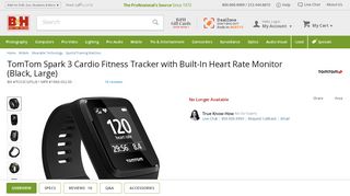 
                            9. TomTom Spark 3 Cardio Fitness Tracker with Built-In 1RK0.002.00