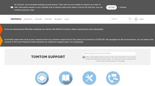 
                            9. TomTom - Support Home Page