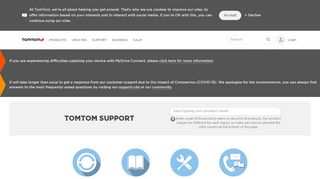 
                            6. TomTom - Support Home Page