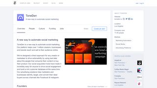 
                            9. ToneDen Careers, Funding, and Management Team | AngelList