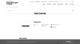 
                            10. Toner Dumping | HOME | Hamburger Meile, Hamburg